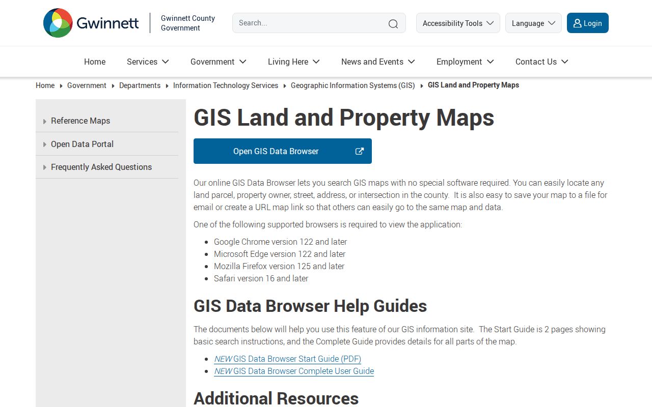 Gwinnett GIS parcel browser for mapping Suwanee neighbors