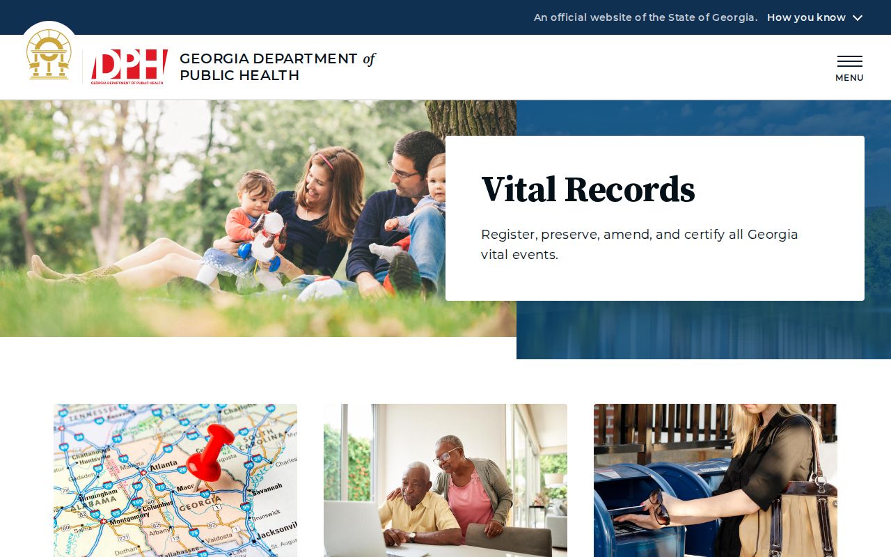 Suwanee resident lookup through Georgia vital records applications