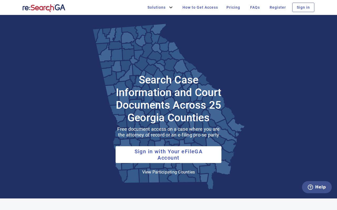 Suwanee resident lookup using the re:SearchGA court records portal